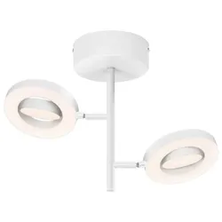 LEDVANCE 2er LED Deckenstrahler Decor Spot Saturn Weiß - 3-stufige Farbtemperaturregulierung