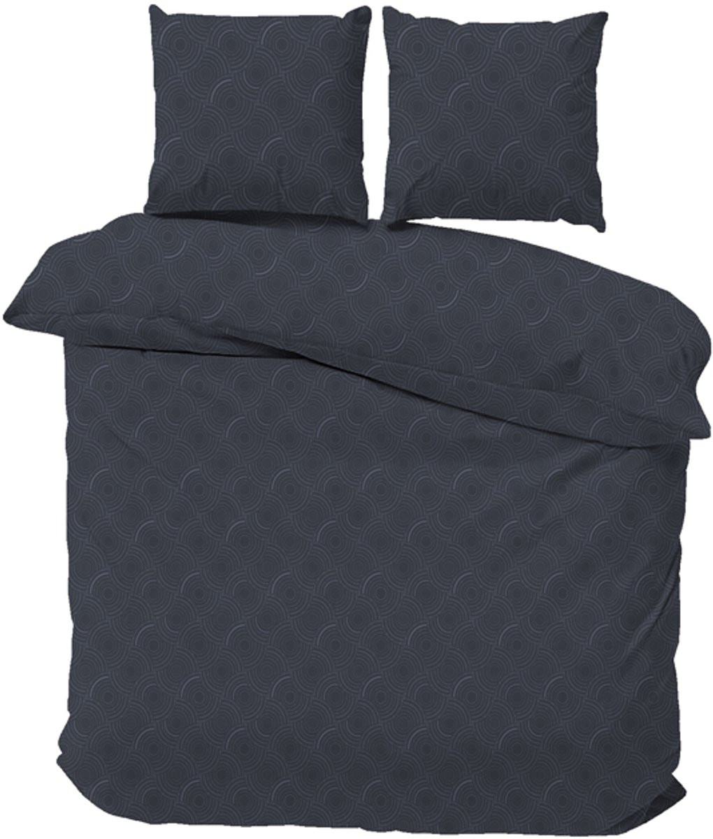 iSleep Dekbedovertrek Ian - Litsjumeaux - Blauw - 240 x 220 cm