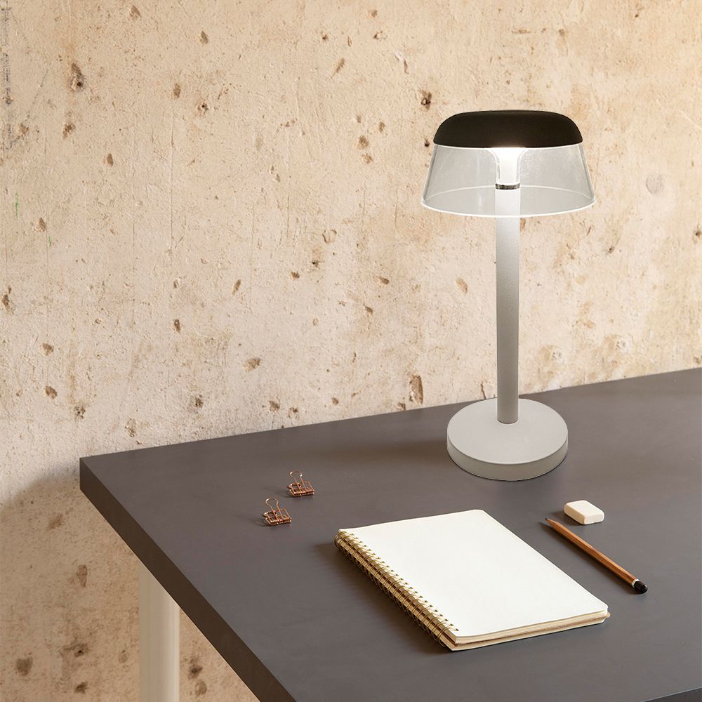 V-Tac Lampada Led Da Tavolo Cct 3in1 3w A Batteria Ricaricabile Ricaricabile, In Alluminio, Usb C Touch Dimmerabile - 23686