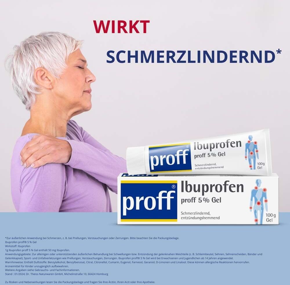 Ibuprofen proff 5% Gel 100 g