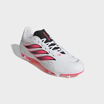 Fußballschuh ADIDAS PERFORMANCE "PREDATOR CLUB, FESTE BÖDEN/GEMISCHTE BÖDEN", Herren, Gr. 44, pink (cloud weiß, solar turbo, core schwarz), Synthetik, Schuhe Fußballschuh, für viele verschiedene Böden geeignet