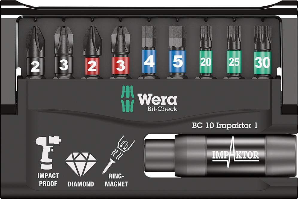 WERA Bit-Satz Bit-Check 10 Impaktor 1