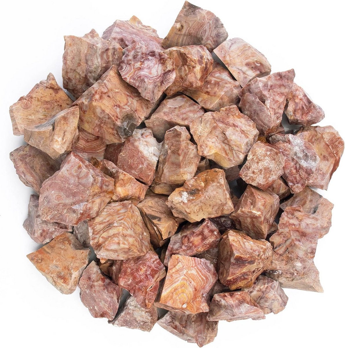 Rosetta Jaspis Ruwe Edelstenen - Ongepolijste Natuursteen Kristallen - 454 gram
