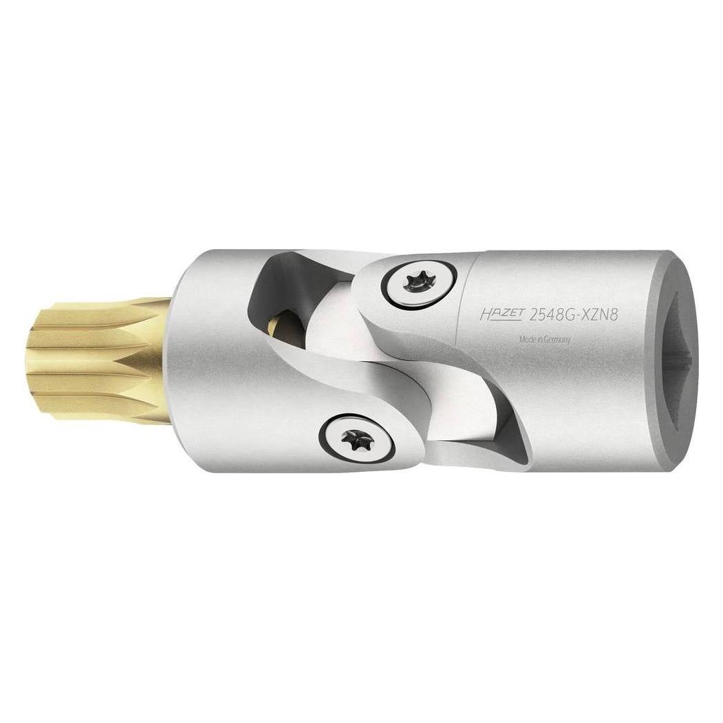 Hazet Schraubendreher Gelenkeinsatz 2548G-XZN8 Vierkant6,3 mm (1/4 Zoll) Innen Vielzahn Profil ... (2548G-XZN8)