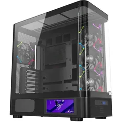 xyz X-CS-QUANTUMPRO-B (ATX, E-ATX, mATX, Mini-ITX), PC Gehäuse, Schwarz