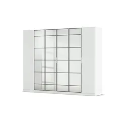 Kleiderschrank mit Spiegel  ¦ weiß ¦ Maße (cm): B: 271 H: 210