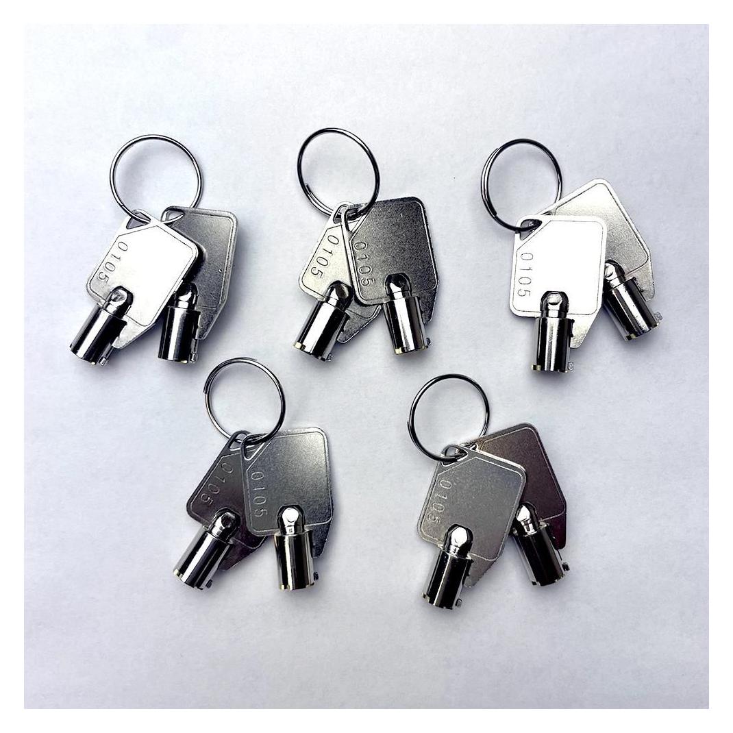 QNAP Key for SP-TS-TRAY-BLACK SP-TS-TRAY-GOLD SP-TS-TRAY-SILVER 10pcs (KEY-01-10PCS)