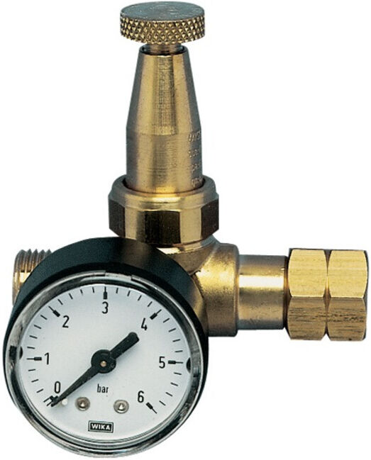 Petit détendeur à propane Mini avec manomètre 0,5 - 4 bar 6 kg/h W 21,8 x 1/14po (44310)