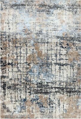 MDA Rugs Omari Collection Grey/Beige Abstract Traditional Area Rug