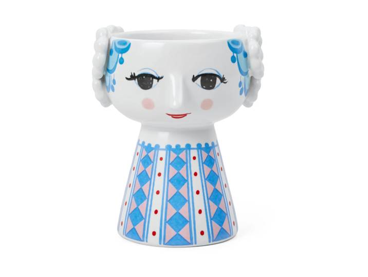 Bjørn Wiinblad Bougeoir Eva 9,5 cm Bleu foncé