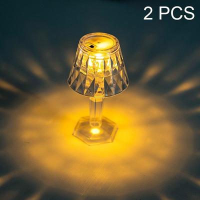 Snug & Styled Crystal Glow LED Night Light Desk Lamp For Romantic Home Decor Warm Light