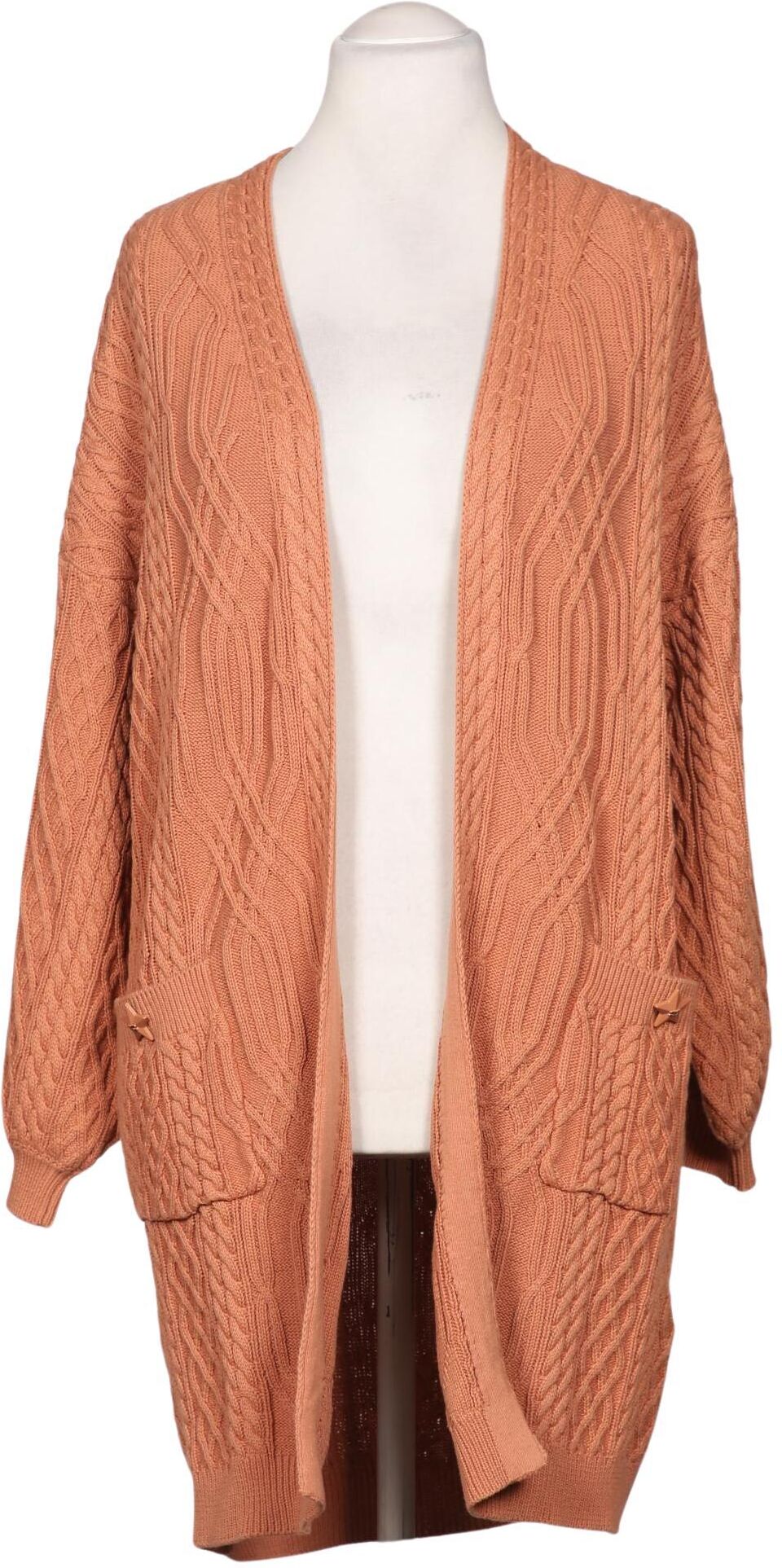 Elisabetta Franchi Damen Strickjacke, Orange, Gr. EU 42, Baumwolle - Second Hand