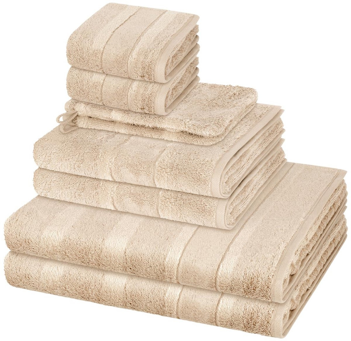Cawö Noblesse handdoekenset 8 stuks