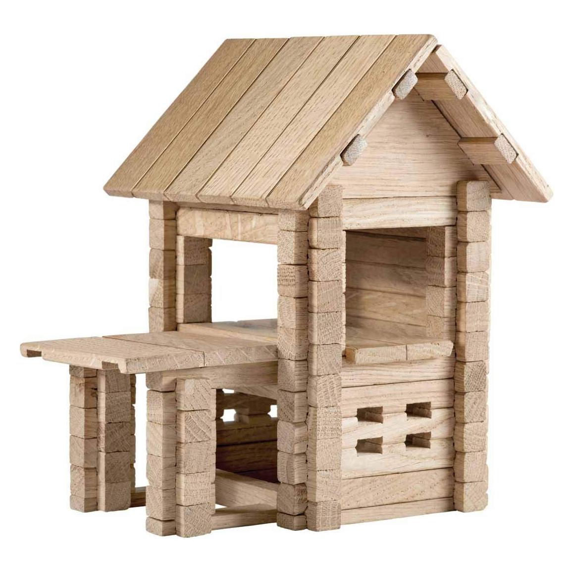Igroteco wooden constructor House with porch, 102 details (31648655)