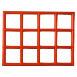 Finnsa-Kunststoff-Saunaläufer (Gittermatte),Farbe: rot