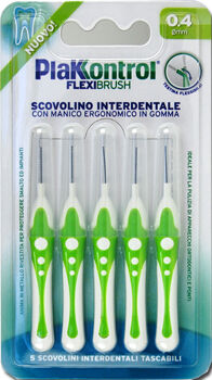 Plakkontrol Flexi Brush Scovolino Interdentale Flessibile 0,4 mm 5 pezzi
