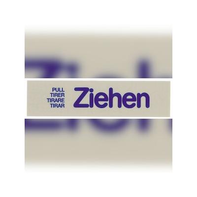 Contacto Wortschild ZIEHEN