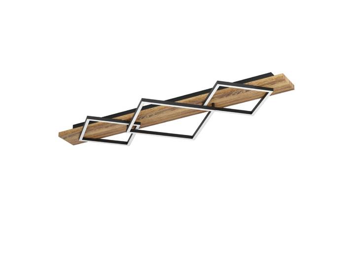 Plafondlamp Boyal zwart met donker hout Eglo - 901936