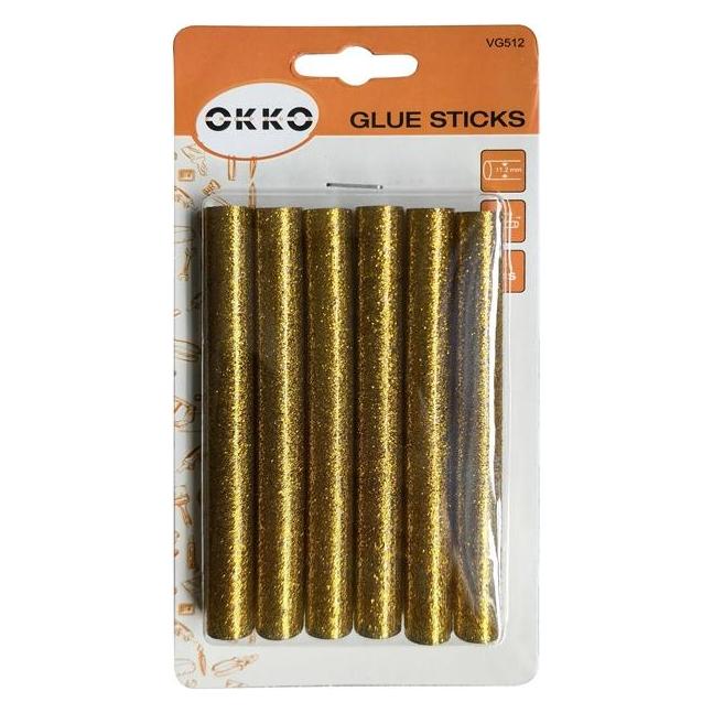 Okko GLUE STICKS 6PCS SET.11.2X100MM.GOLD (VG512)