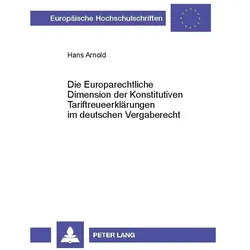Arnold:Die Europarechtliche Dimension d, Fachbücher von Hans Arnold