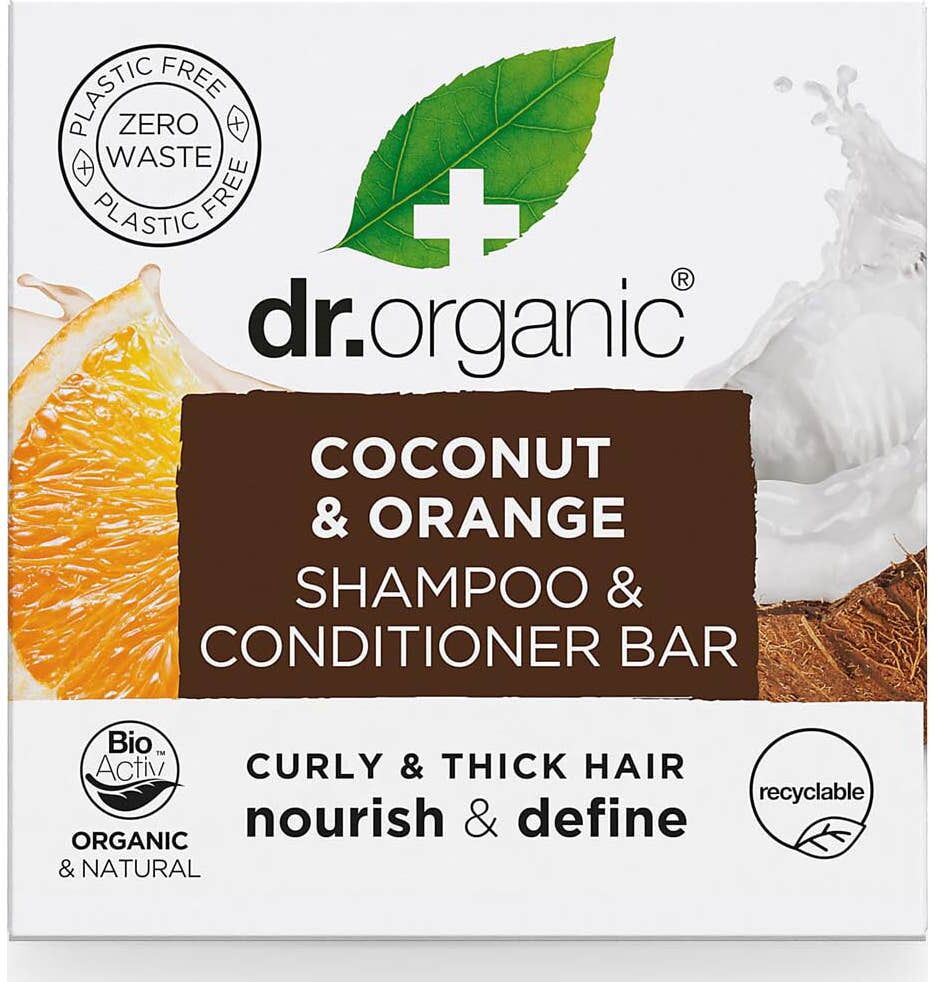Dr. Organic Coco Naranja Champú Acondicionador Sólido 75 g