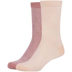 2er Pack s.Oliver Originals Baumwoll Socken Damen 4040 - coral cloud 35-38