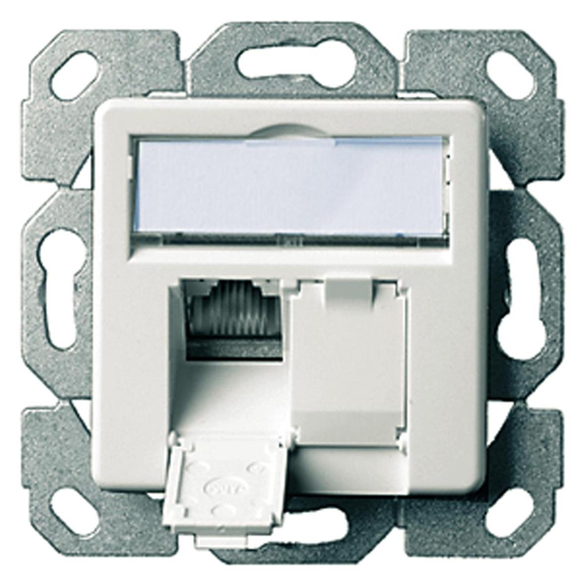 Telegärtner TELEGAERTNER UPDose Cat5e 2xRJ45 alpinwhite AMJ45 (25.16.8550) (J00020A0389)