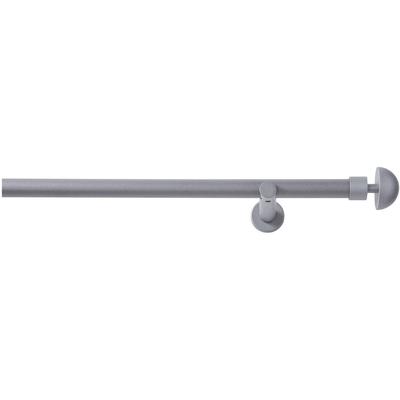 Vorhangstange GOOD LIFE "Redondo" Gr. 1, grau (anthrazit), L:120cm Ø:20mm, Metall, Gardinenstangen