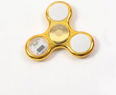 Smart Shopping Spot Creative LED Light Fidget Spinner Glow In The Dark Stress Relief Toy For Adults & Kids yellow