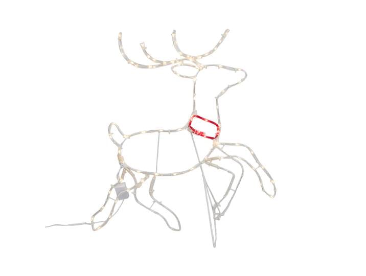 Lampadaire de Noël Cerf 50cm LED inclus avec minuterie IP44 - Pax