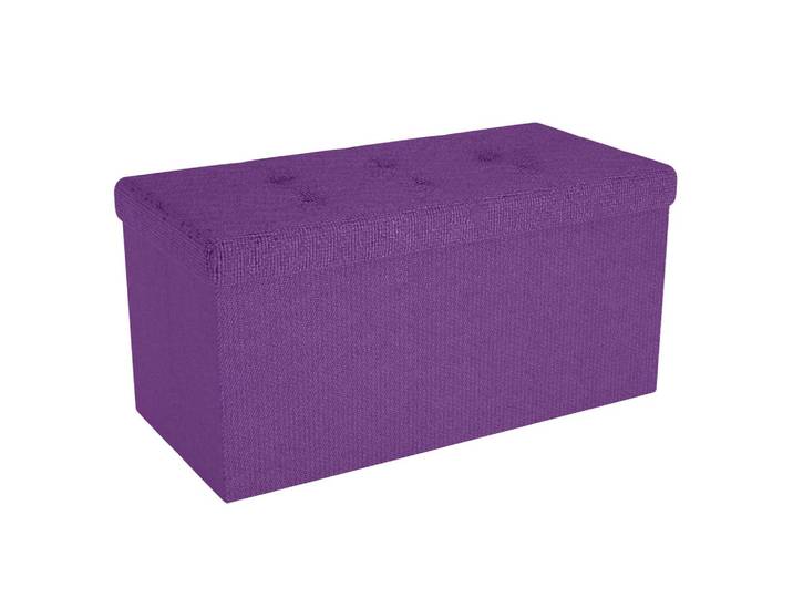 SITZTRUHE Faltbar 76/38/38 cm (Lila)