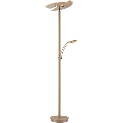 PAUL NEUHAUS LED Deckenfluter "ARTUR", gold (sand), 2, H: 181,5cm, 1 Stk., Leuchten, Tastdimmer, Memoryfunktion, CCT-Farbtemperatursteuerung 2700-5000K, LED Deckenfluter