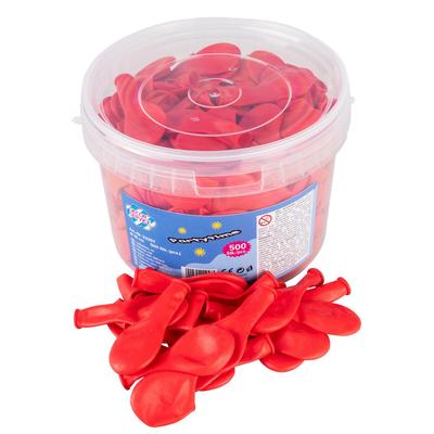 500x Luftballons rot Ø18cm
