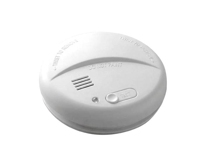Rauchwarnmelder, 9V-Batterie, 85 dB, weiss