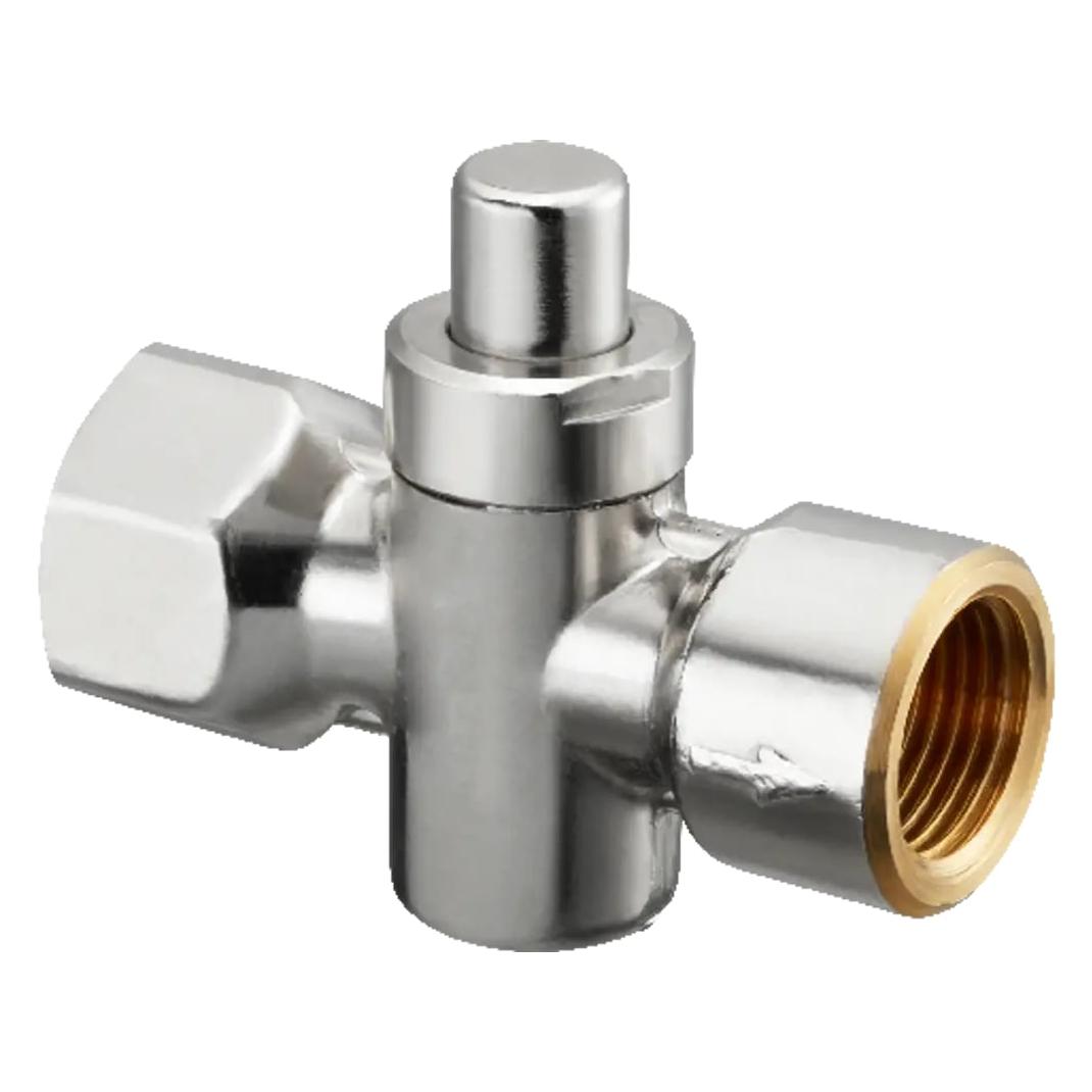 Oventrop OV Manometer-Druckknopfhahn Messing vernickelt DN 15 (1110504)