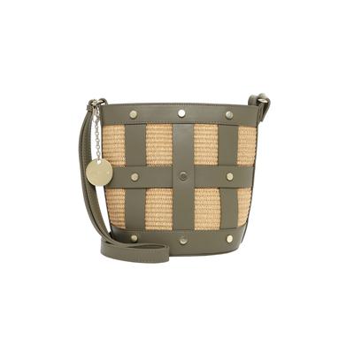Beuteltasche TAMARIS "Beutel TAS Kirsti", Damen, Gr. B/H/T: 23cm x 21cm x 14cm 0, grün (khaki 910), Polyester, Taschen Beuteltasche