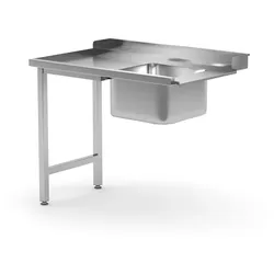 Hendi Zulauftisch mit Becken für Haubenspülmaschine rechte Seite 1200x700x850mm