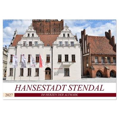 Hansestadt Stendal (Wandkalender 2027 DIN A2 quer), CALVENDO Monatskalender