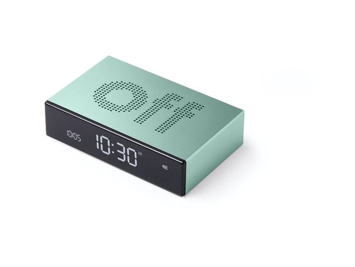 Lexon Wecker Flip Cyan - Farbe: Mint - Wecker