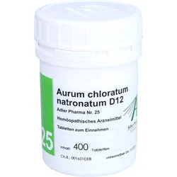 Biochemie Adler 25 Aurum Chlor.natronat.d12 Adler 400 ST