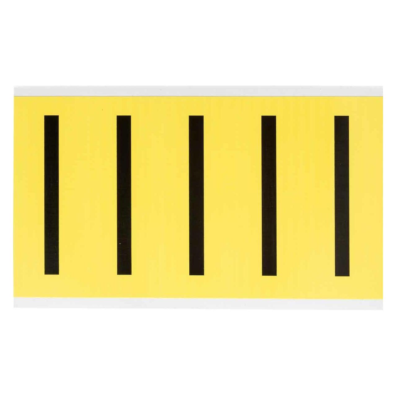 Brady 3460-I, B-499, Nylongewebe, Buchstabe I, Schwarz auf Gelb, 44 x 127mm, Schrifthöhe 98mm(25 K (3460-I)