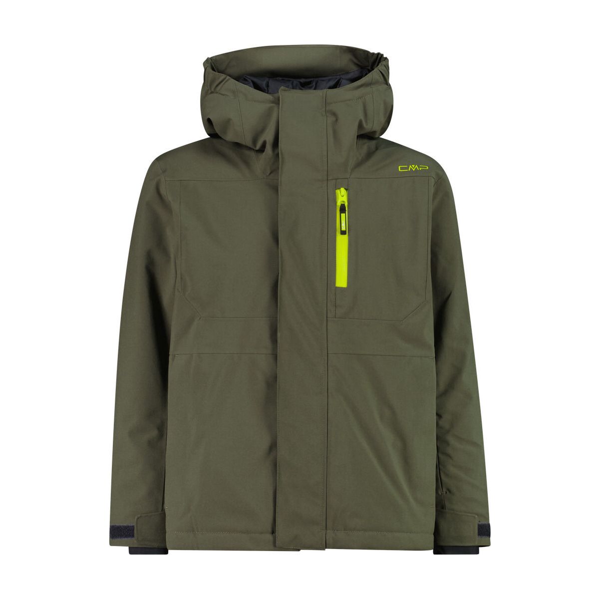 CMP KID Ski Jacket FIX Hood olive (E943) 110 35W0364-E943-110