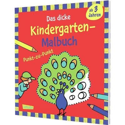 Ausmalbilder für Kita-Kinder: Das dicke Kindergarten-Malbuch: Punkt-zu-Punkt, Taschenbuch von Imke Sörensen, Carlsen, 978-3-551-19292-9