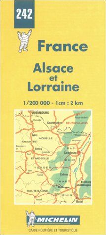 Michelin Travel Publications - Michelin Karten, Bl.242 : Alsace et Lorraine (1/200 000 - 1 cm:2 km) - Preis vom 10.10.2026 11:48:34 h