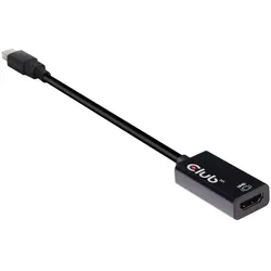 Club 3D Mini DisplayPort 1.4 auf (DisplayPort, HDMI), Video Adapter, Schwarz