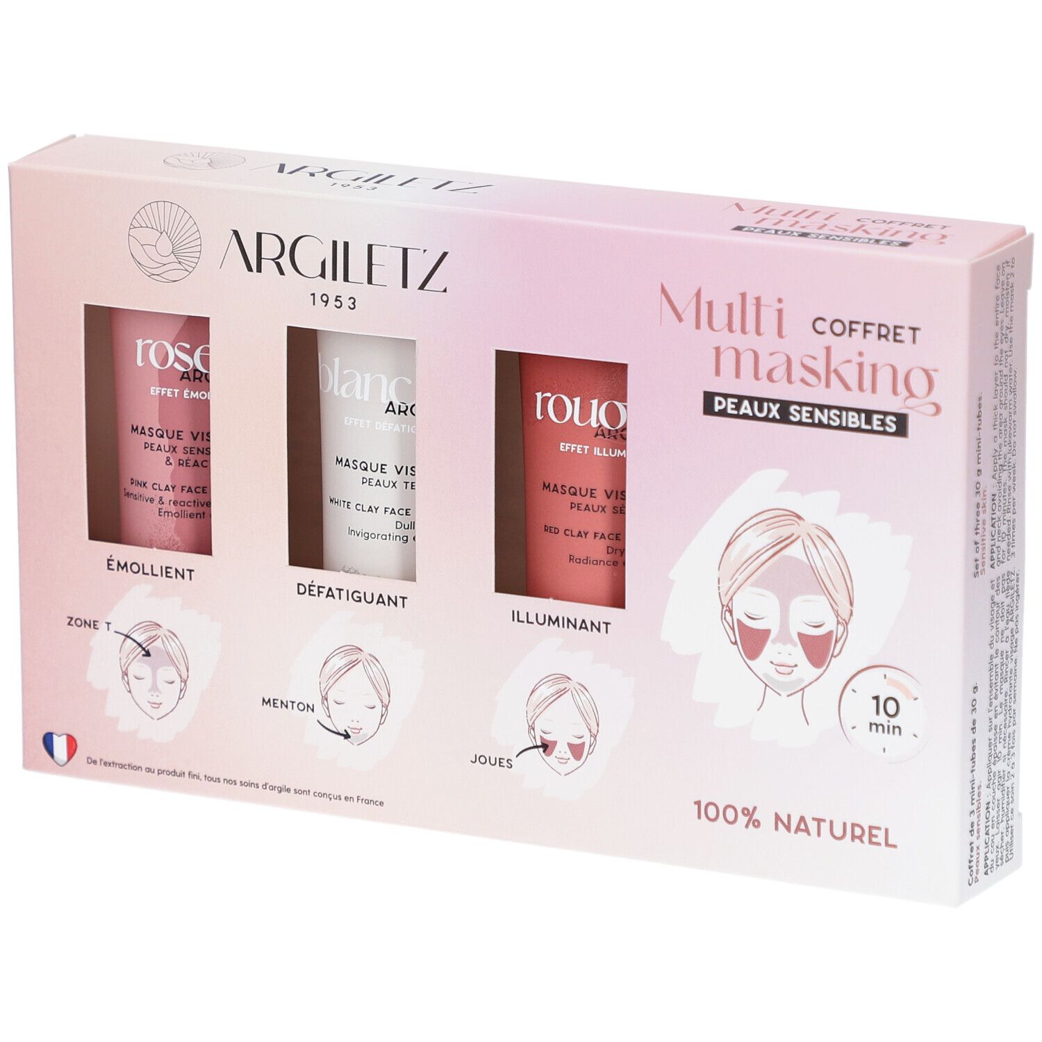 Argiletz Trio Masq Argile PS 3x30 g Gesichtsmaske