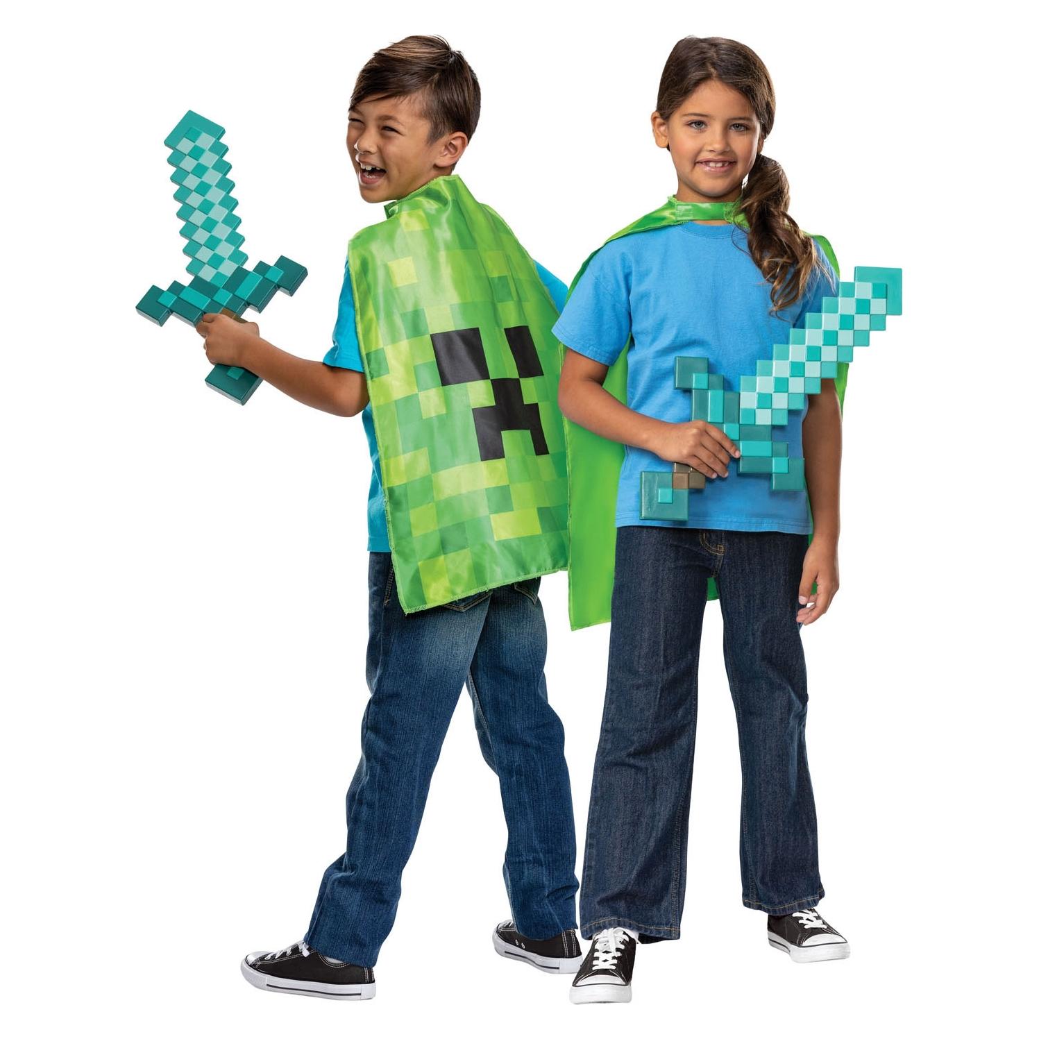 Jakks Pacific DISGUISE 156239 Minecraft Creeper Dress Up, 6+, Diamond, one Size (156239-15L)