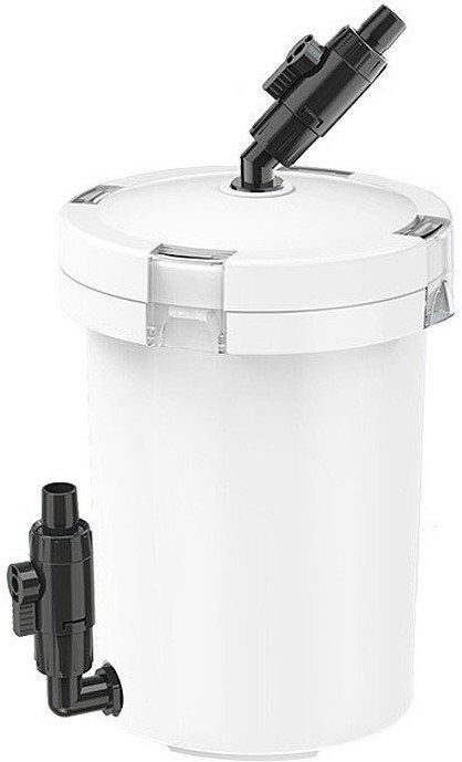 HW-603 SunSun Filtro Esterno Completo di Materiali Filtranti e Rubinetti per Acquario d'Acqua Dolce e Marina Pompa Non Inclusa