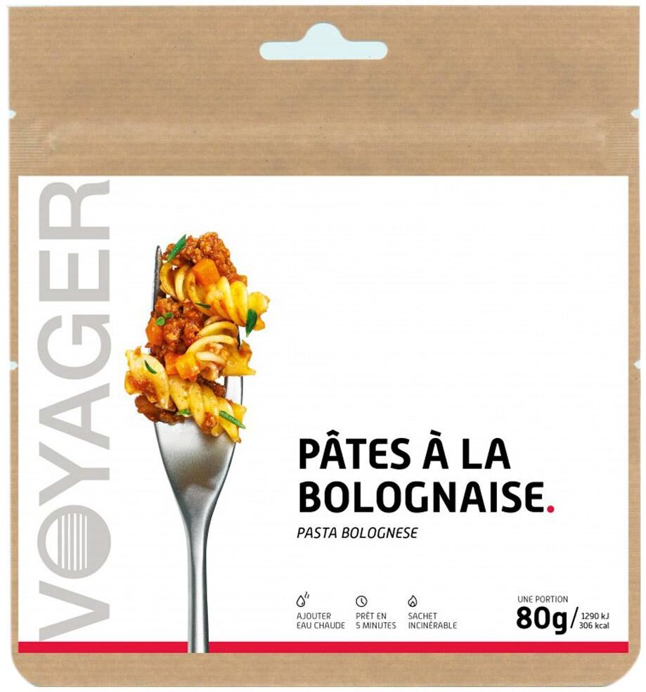 Voyager  - Pâtes à la Bolognaise 80 g. - Repas Lyophilisé