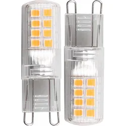 LED Stiftsockellampe G9 2,6W 320lm warmweiß Doppelpack
